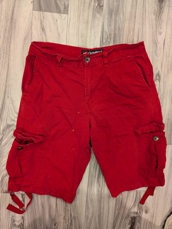 Other - Southpole Men’s Red Cargo Shorts Size 32 Streetwear Y2K Skater Utility
